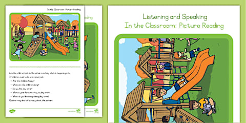 Grade R English - Term 1 - School and Classroom - Worksheet: At School ...