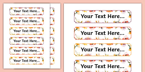 Wildflower Botanical Themed Teacher's Corner Display Pack