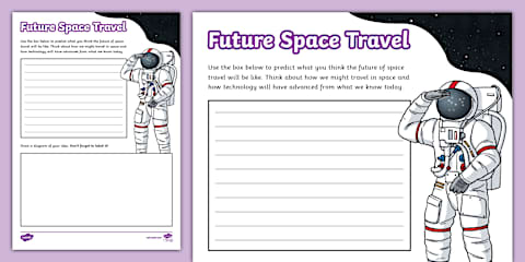 KS1 Space Travel Sequencing Worksheet