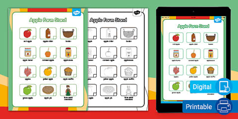 Apple Farm Stand Dramatic Play Order Form