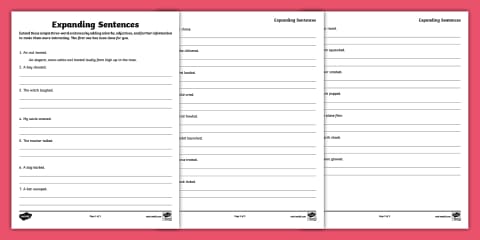Writing Compound Sentences Worksheet for 3rd-5th Grade