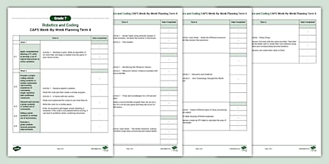 Robotics and Coding - Grade 7 CAPS Week-By-Week Planning Term 3
