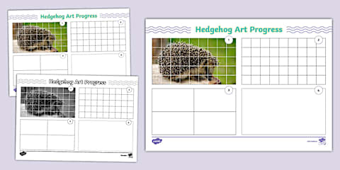 Hedgehog Folding Art Template