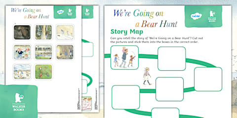 We're Going on a Bear Hunt Stick Puppets
