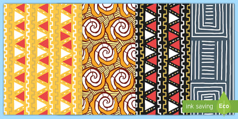 African Patterns Coloring Pages