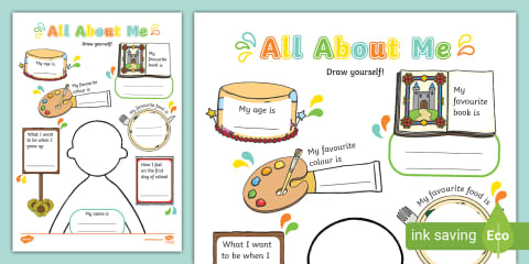 New Teacher All About Me Writing Frame