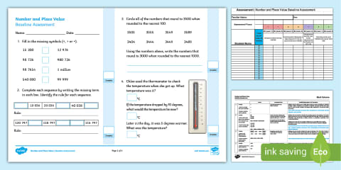 Place Value to 10 000 000 Worksheet