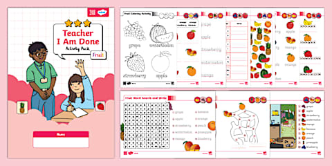 Teacher I Am Done Activity Pack | Family | Level 3