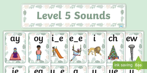 Muted Botanical Themed Phonics Display Poster