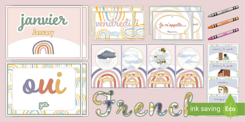 French Class Display French Classroom Decorations Display Pack