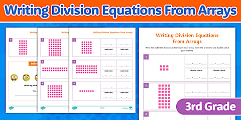 Mixed Division Math Maze Worksheet for 3rd-5th Grade