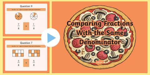 Third Grade Comparing and Ordering Fractions Worksheets