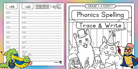 Grade 3 English Term 4 Phonics Spelling Trace and Write Booklet (CAPS ...