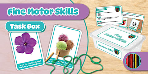 Scissor Skills Fine Motor Skills Task Box: Monster Haircut