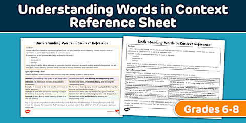 Sixth Grade Connotation and Denotation Lesson Pack