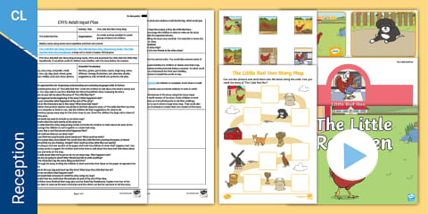 EYFS The Little Red Hen Adult Input Planning and Resource Pack (Reception)
