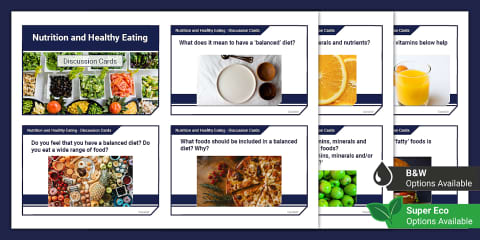 Life Skills: Nutrition and Healthy Eating Discussion Cards