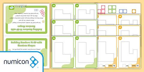Numicon Shapes Rocket Outline Activity