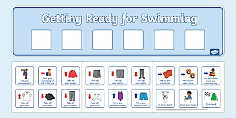 Going Swimming Reading Comprehension with Visual Supports