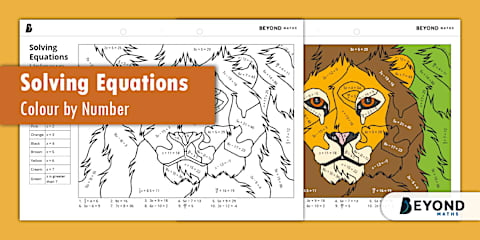Realistic Color By Number Math Problems Algebra Revision Colour by Number