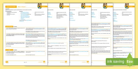 KS1 Level 4 Intervention - Week 1 CVCC and CCVC Words