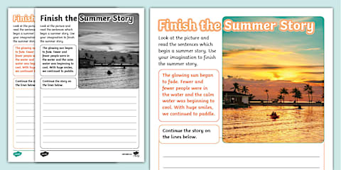Finish the Portal Story Writing Template