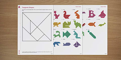 Tangrams Output Tangram Puzzle Cards