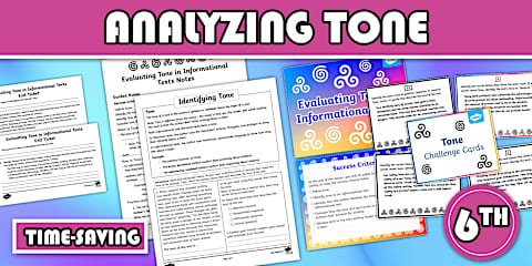 Sixth Grade Nonfiction Text Structures Lesson Pack