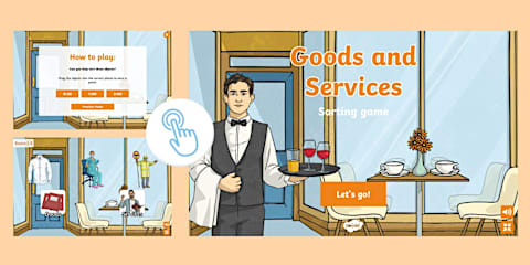 Goods and Services PowerPoint & Google Slides for K-2nd Grade