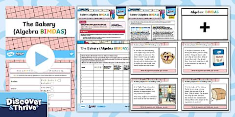 The Bakery (Algebra BIDMAS) Teaching Ideas