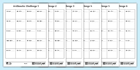 Year 1 Mental Arithmetic Pack
