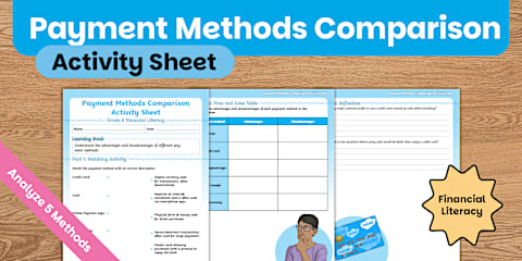 Payment Activity Payment Methods Unit Assessment Rubric