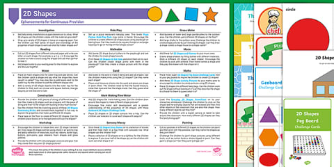 EYFS 3D Shapes Continuous Provision Planning Ideas Resource Pack
