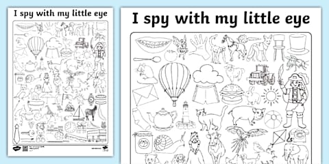 Halloween Themed I Spy With My Little Eye Worksheet