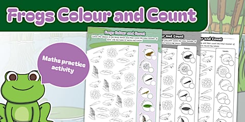 Frog Bookmarks to Colour