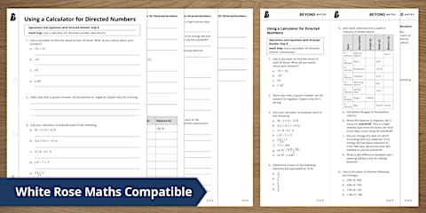 Addition Using Directed Numbers Addition with Directed Numbers