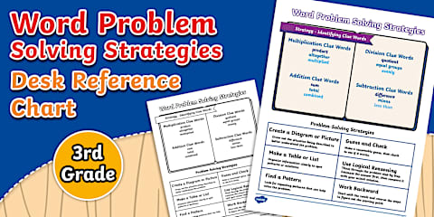 Solving Multistep Math Word Problems Flow Chart for 3rd-5th Grade