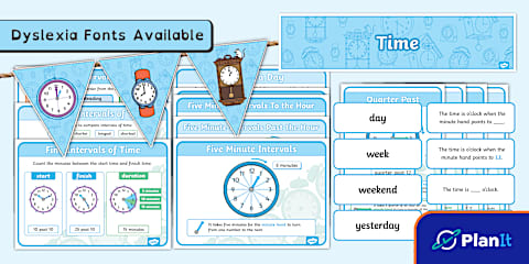 Telling the Time Display Banner