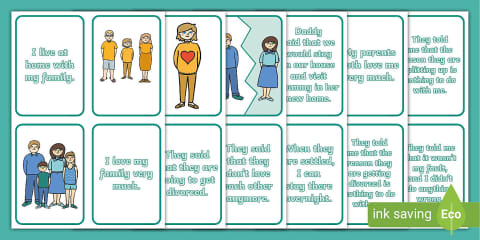 Child Communication Chart for Split Families