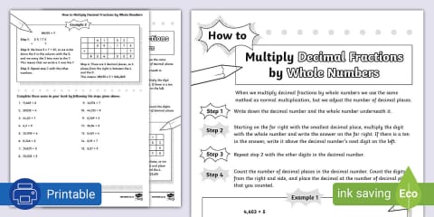 Grade 7 - Maths - How to Find the Fraction of a Whole Number - Activity ...