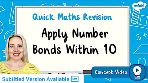 Number Bonds of 10 | KS1 Maths Concept Video