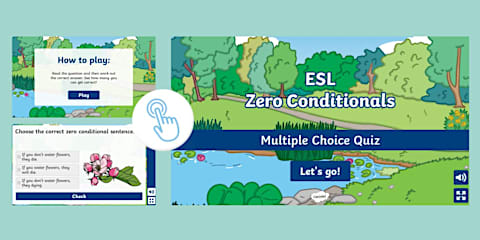 ESL First Conditional Interactive Multiple Choice Game [Kids, A2-B1]