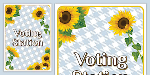 Voting Station Signs