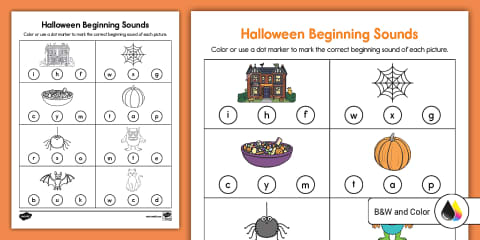 Halloween Cauldron Phase 2 Phonics Sorting Game - EYFS Halloween, Early ...