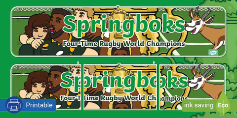 Springboks Bumper Sticker Springbok Spirit Digital Sticker Pack
