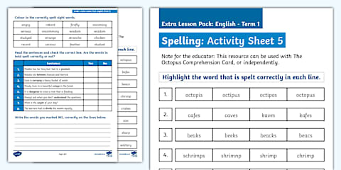 Grade 3 English Term 4 Phonics Spelling Trace and Write Booklet (CAPS ...