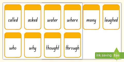 Twinkl Phonics Sight Word Cards and Checklist - Level 2