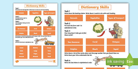 Fun Dictionary Activities