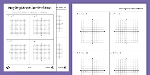 Eighth Grade Graph Linear Functions Using a Table of Values Practice