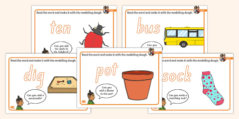 Level 3 Phonics Mnemonic Modelling Dough Mats